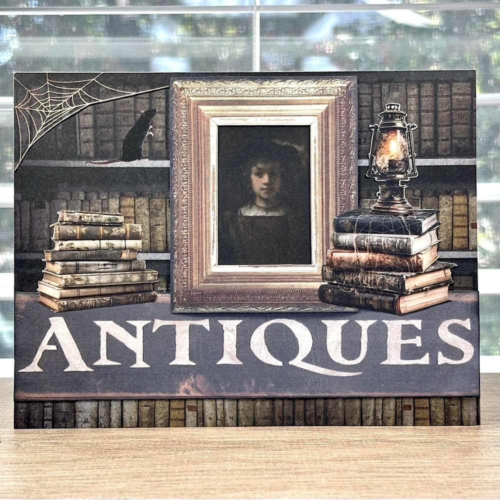 Handmade Gothic Academia Greeting Card